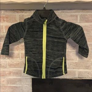 Jumping Beans grey and green zip up fleece